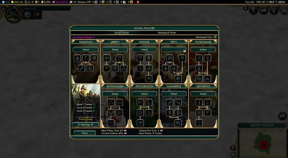 Ideologies screenshot 1