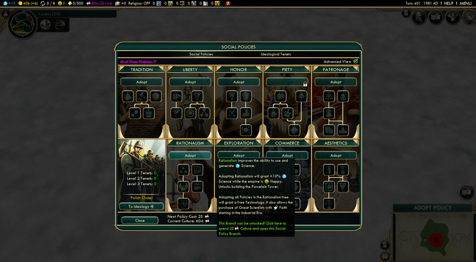 Ideologies screenshot 2