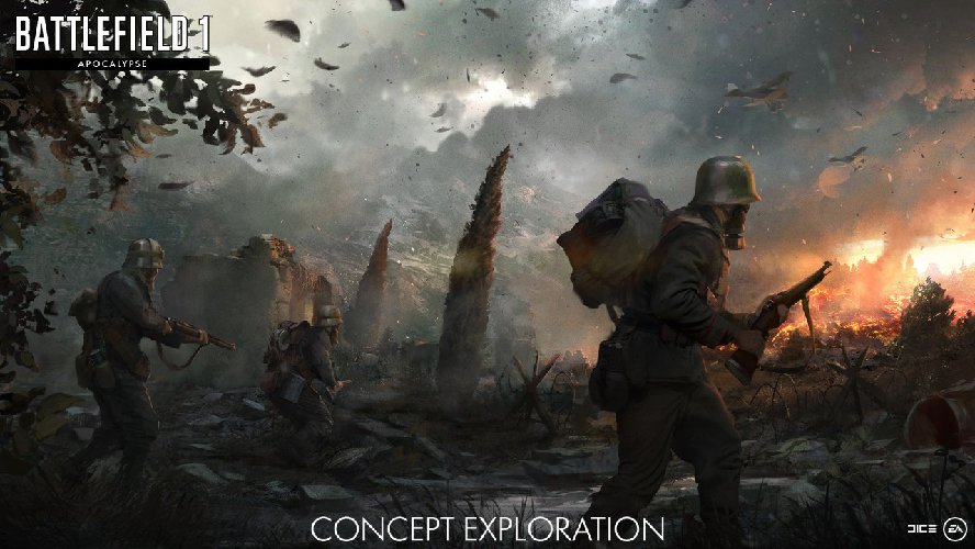 concept art for the Battlefield 1 Apocalypse DLC