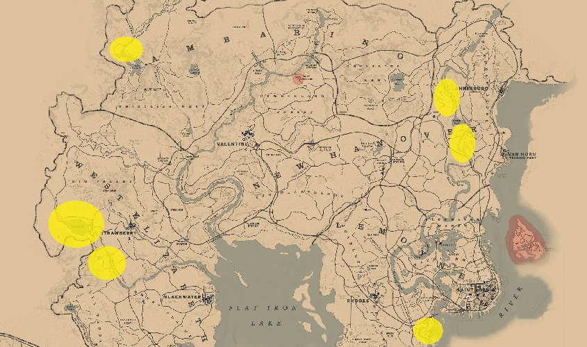 Beaver Locations Red Dead Redemption 2