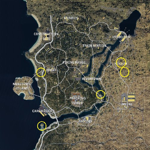 Blackout Zombies and Mystery Box Spawn Map