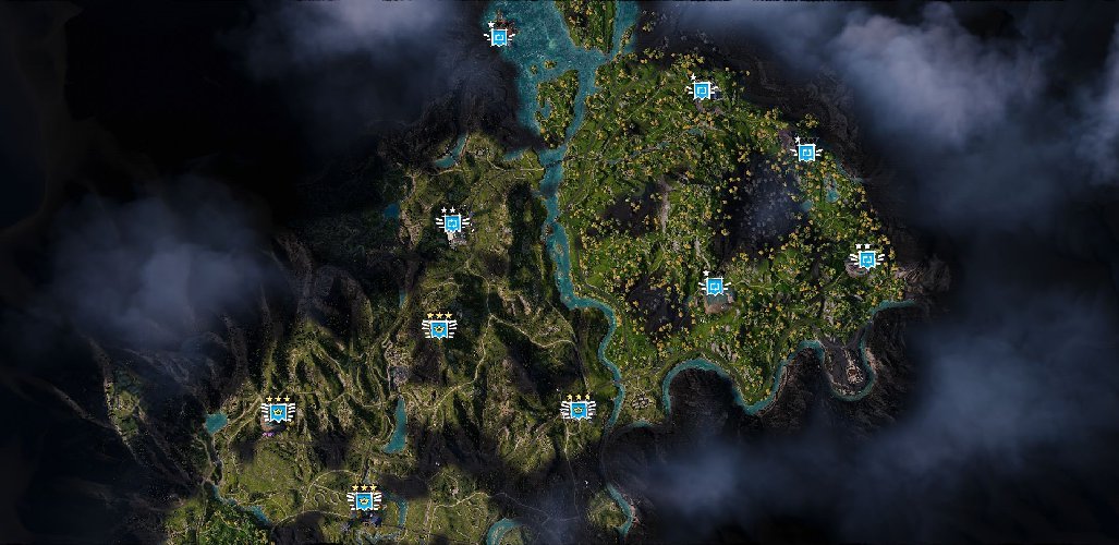 Far Cry New Dawn Outpost Map