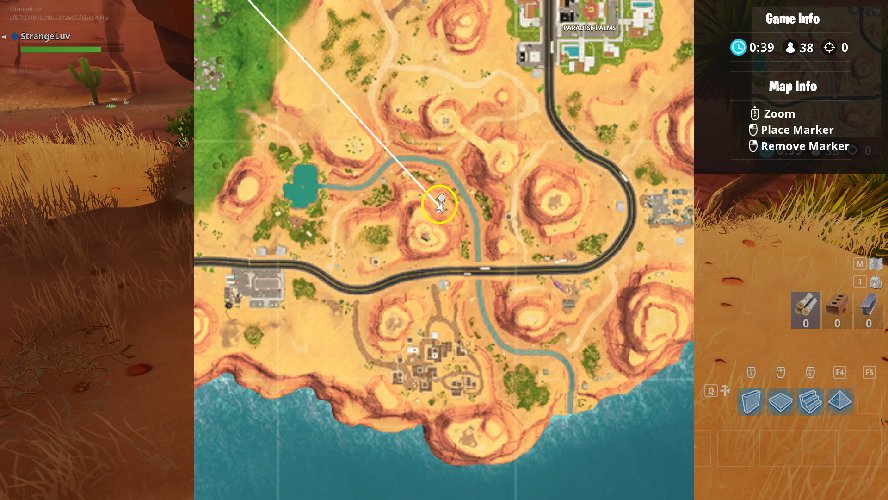 Fortnite Search Between an Oasis