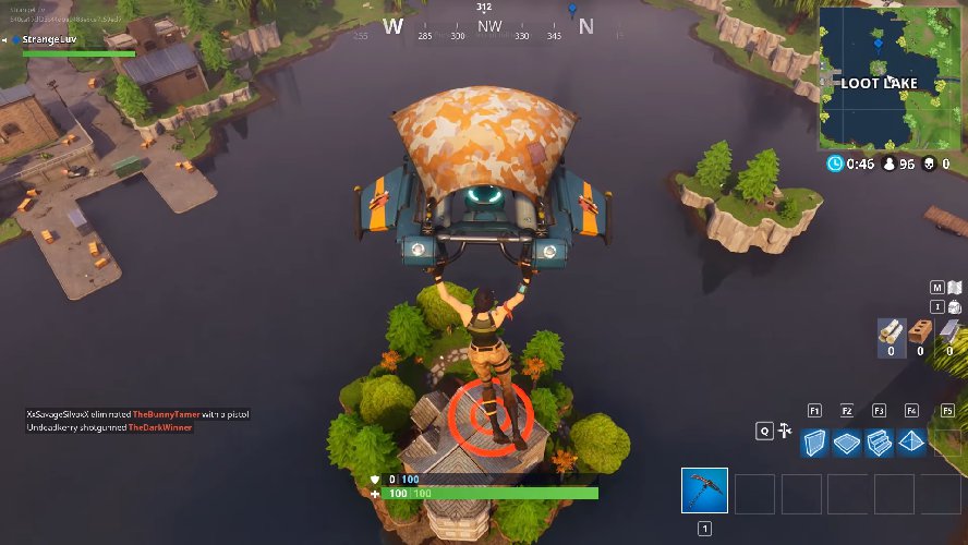 Search between three boats Fortnite Battle Royale