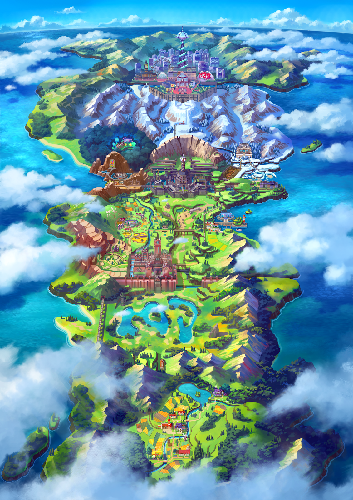Pokemon Galar Map