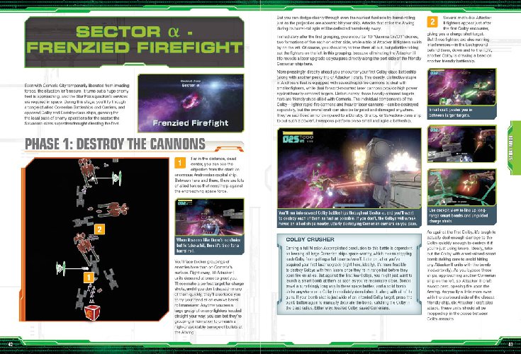 Preview of pages 42-43 in the Star Fox Zero guide