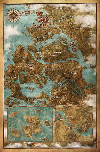 The Witcher 3 Preorder Bonus World Map