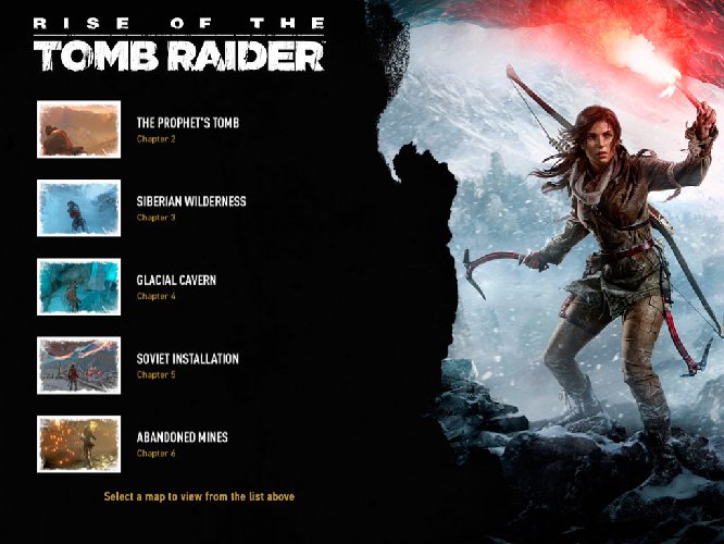 Rise of the Tomb Raider companion app screenshot