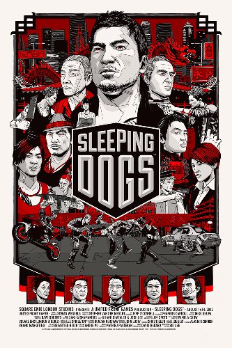 Sleeping Dogs Variant Print by Tyler Stout