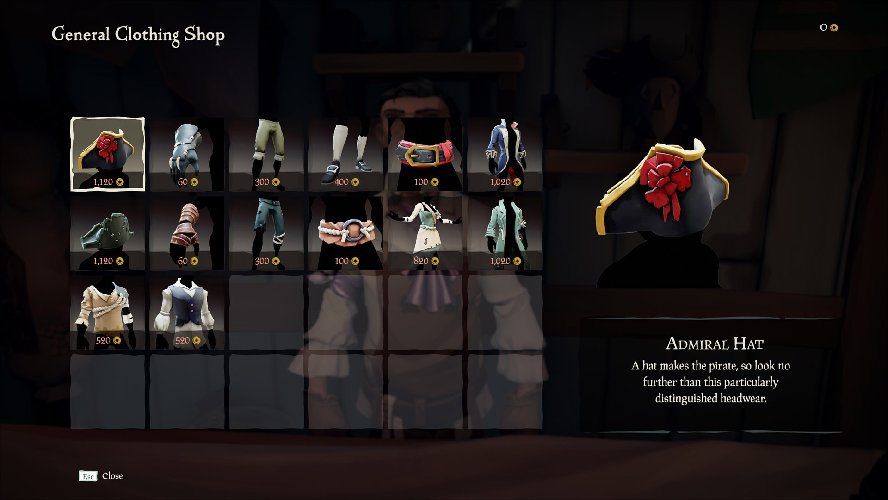 You can purchase new clothes with gold in Sea of Thieves.