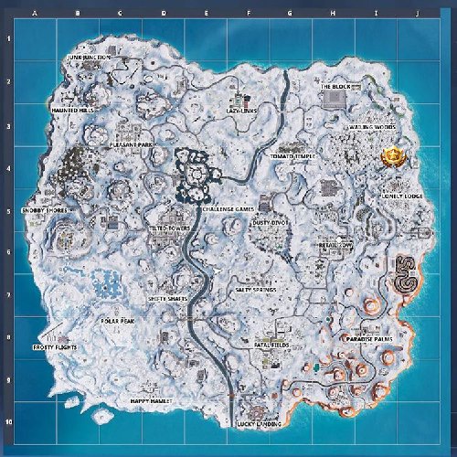 Fortnite search between a mysterious hatch map
