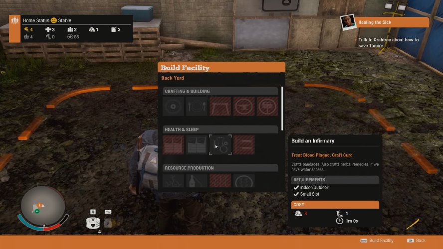 State of Decay Home Base Facilities