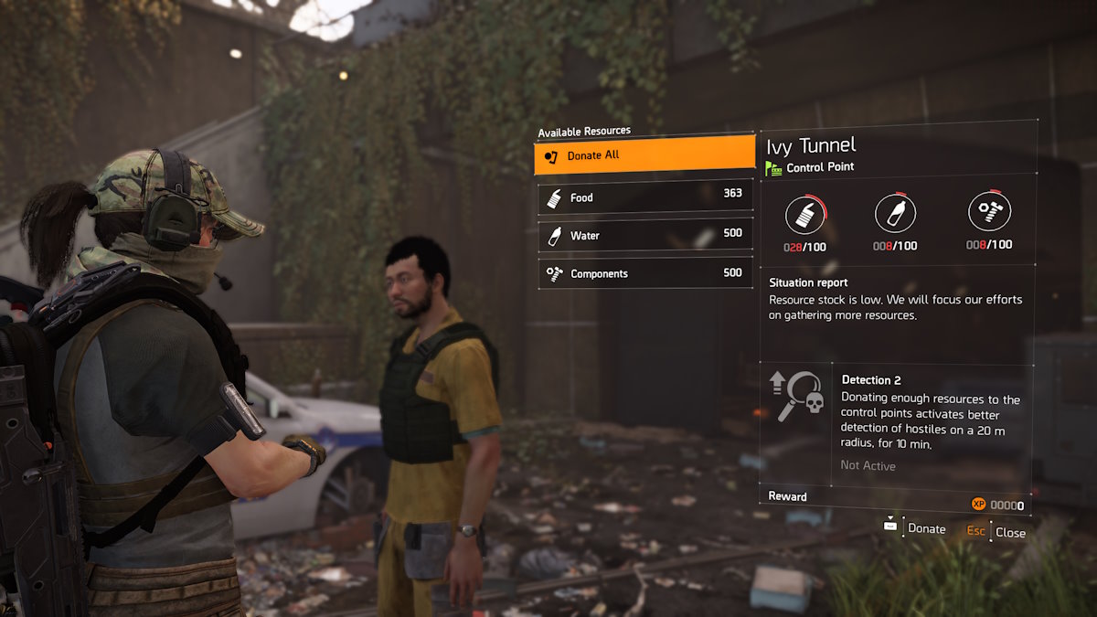 División 2 Recursos del túnel de hiedra