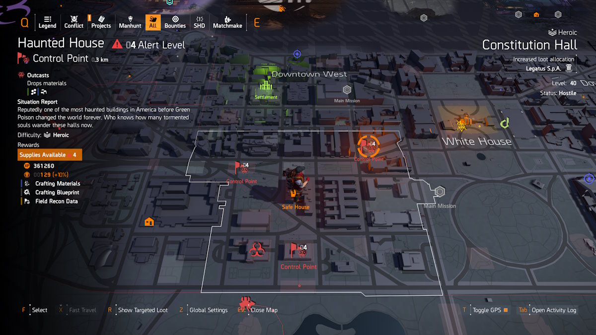 Die Division 2 Y8S1 Scout 3 hochwertige Rätsellösungen für die Zielfahndung