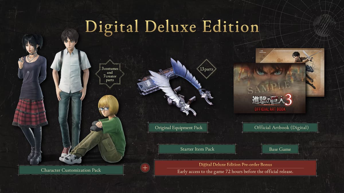 Attack on Titan 3 Digital Deluxe Edition