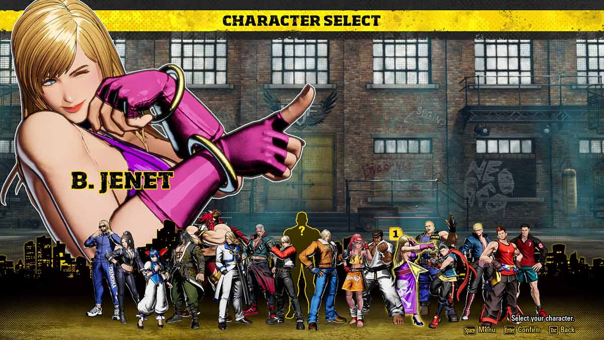 B. Jenet en Fatal Fury: Ciudad de los lobos