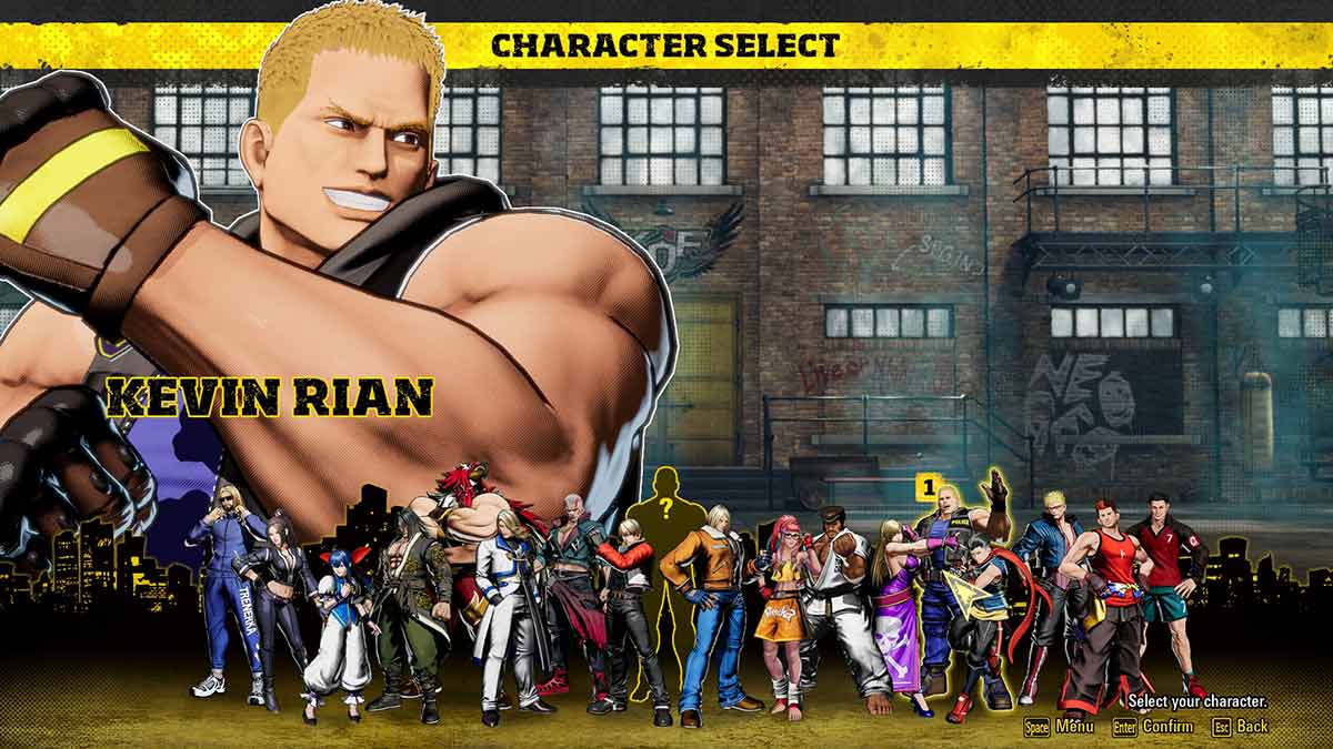 Kevin Rian en Fatal Fury: City of the Wolves