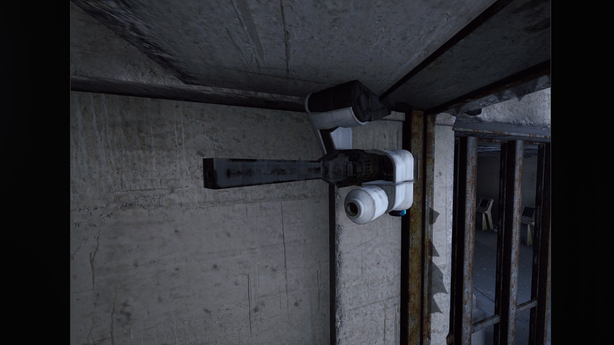 Torreta ARC enemiga de ARC Raiders montada en la pared