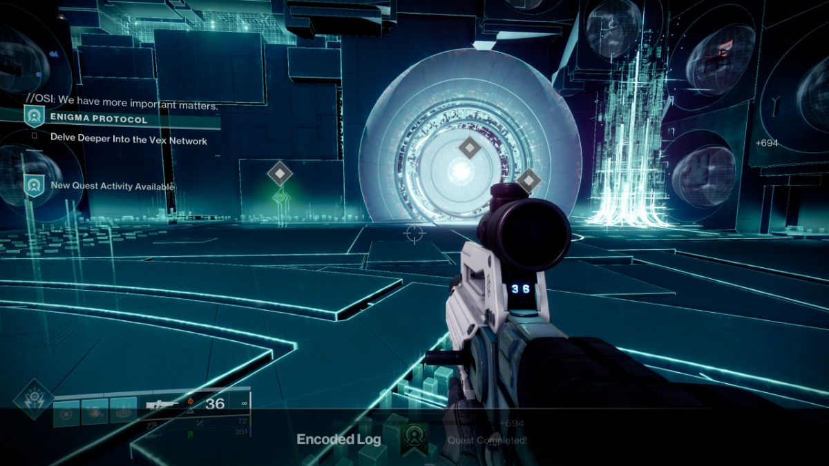 Registro codificado de Destiny 2