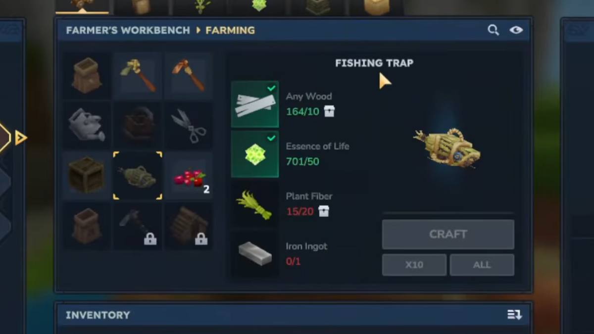 Hytale Fishing Trap Creation Recipe