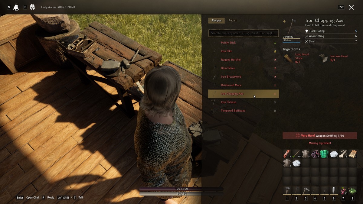 Eiserne Hackaxt Pax Dei