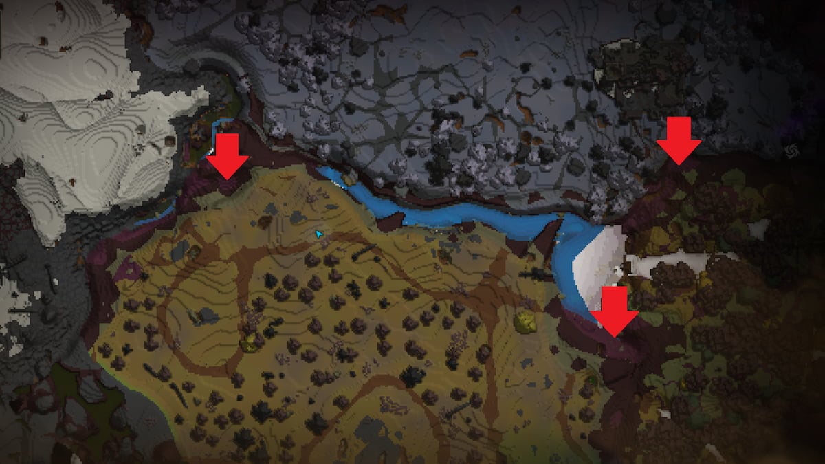 purple land patch on hytale map