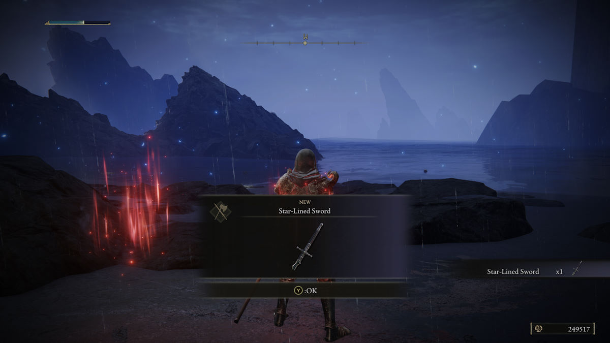 Elden Ring Sombra de la espada estelar de Erdtree