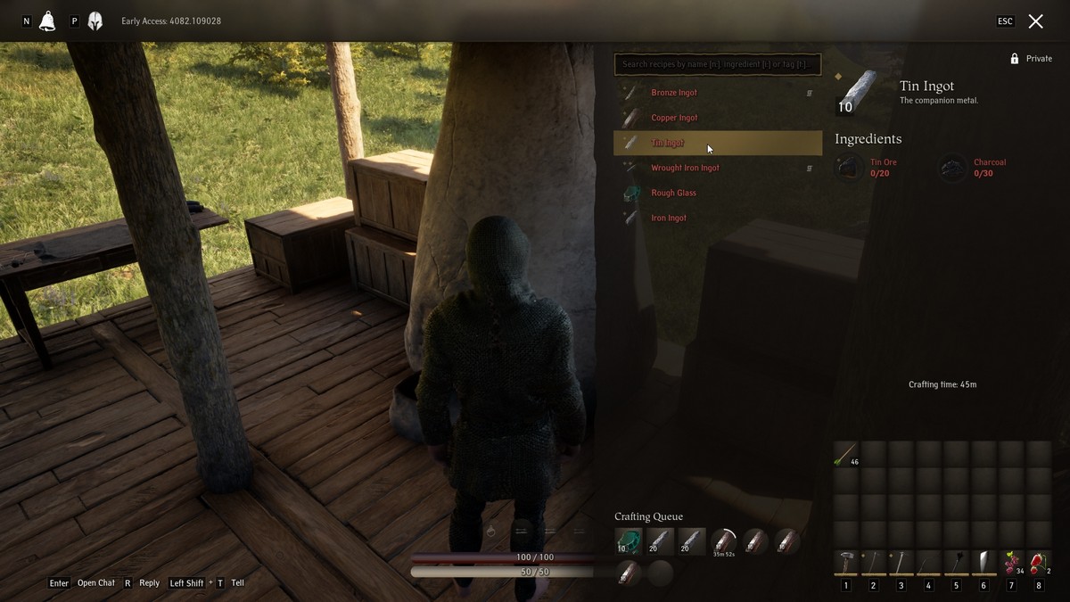 Lingots d'étain Pax Dei