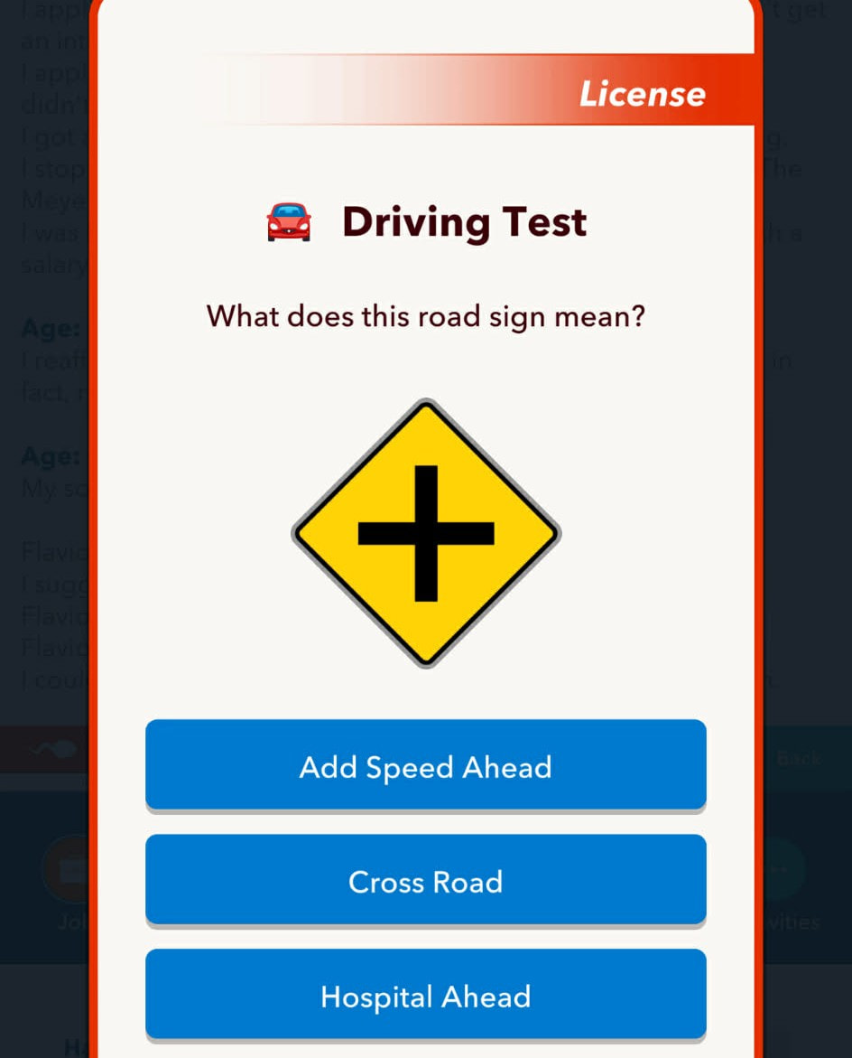 Driver test bitlife