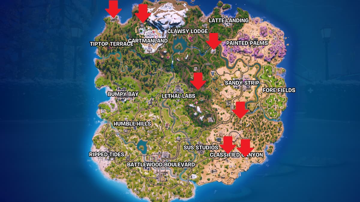fortnite flasher map location