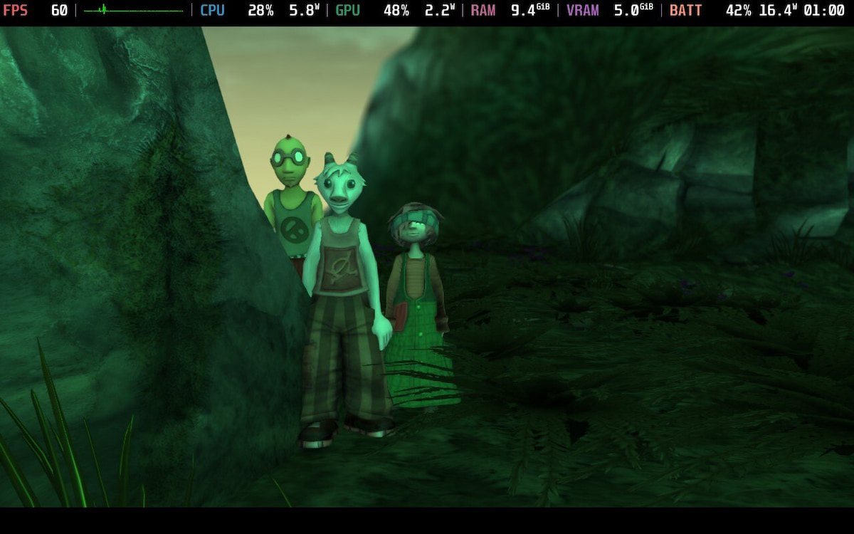 Captura de tela do Steam Deck da edição do 20º aniversário de Beyond Good & Evil