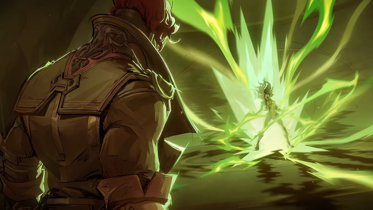 Gambit busca a un pícaro usando poderes verdes en Marvel Rivals