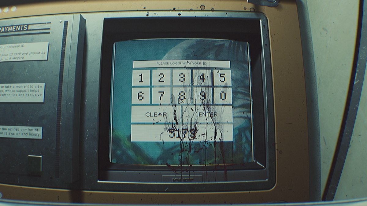 Routine bloody keypad to enter residential area