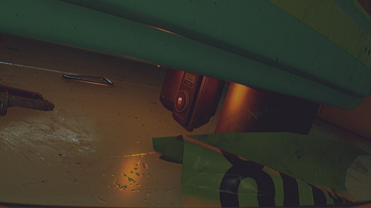 Routine of pressing the button under the table