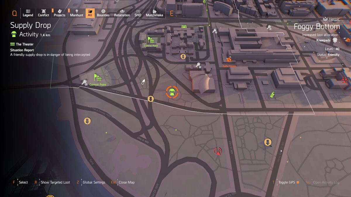 Caída de suministros de la División 2