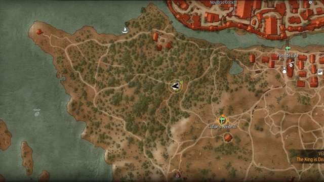 The Witcher 3 Ciri Gwent Card Scoitael Trader location on map