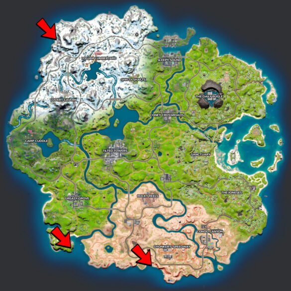 Where to gather metal at Wreck Ravine, Windbreakers, or Rustaway Shores ...