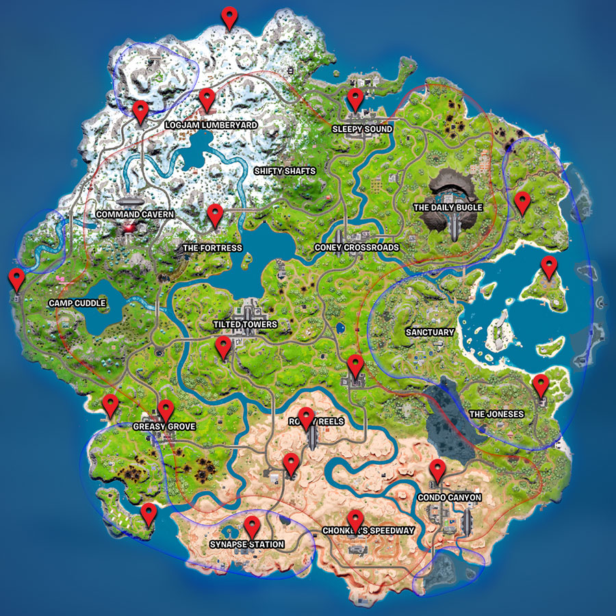 All Upgrade Bench locations in Fortnite Chapter 2 Season 3 - Prima Games