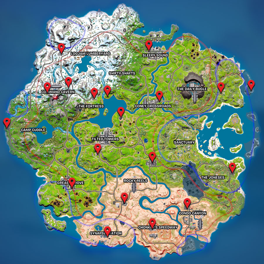 All Gas Station Locations In Fortnite Chapter 2 Season 3   ISK Mogul