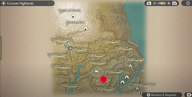 Alpha Goodra map location in Pokemon Legends Arceus