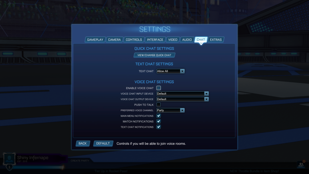 Chat settings voice steam Steam Community