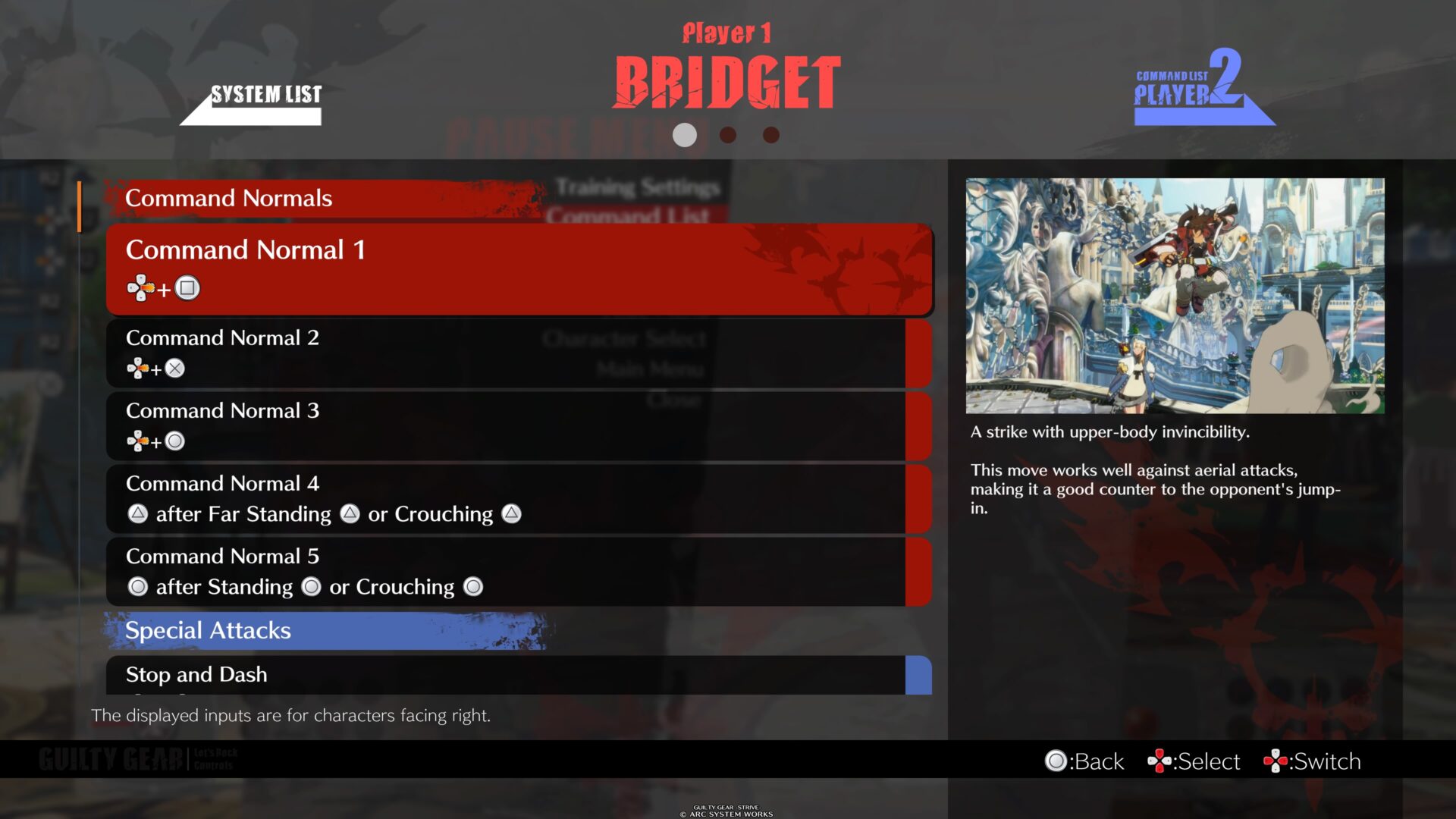 Guilty Gear Strive Bridget Command List & Buttons - Prima Games