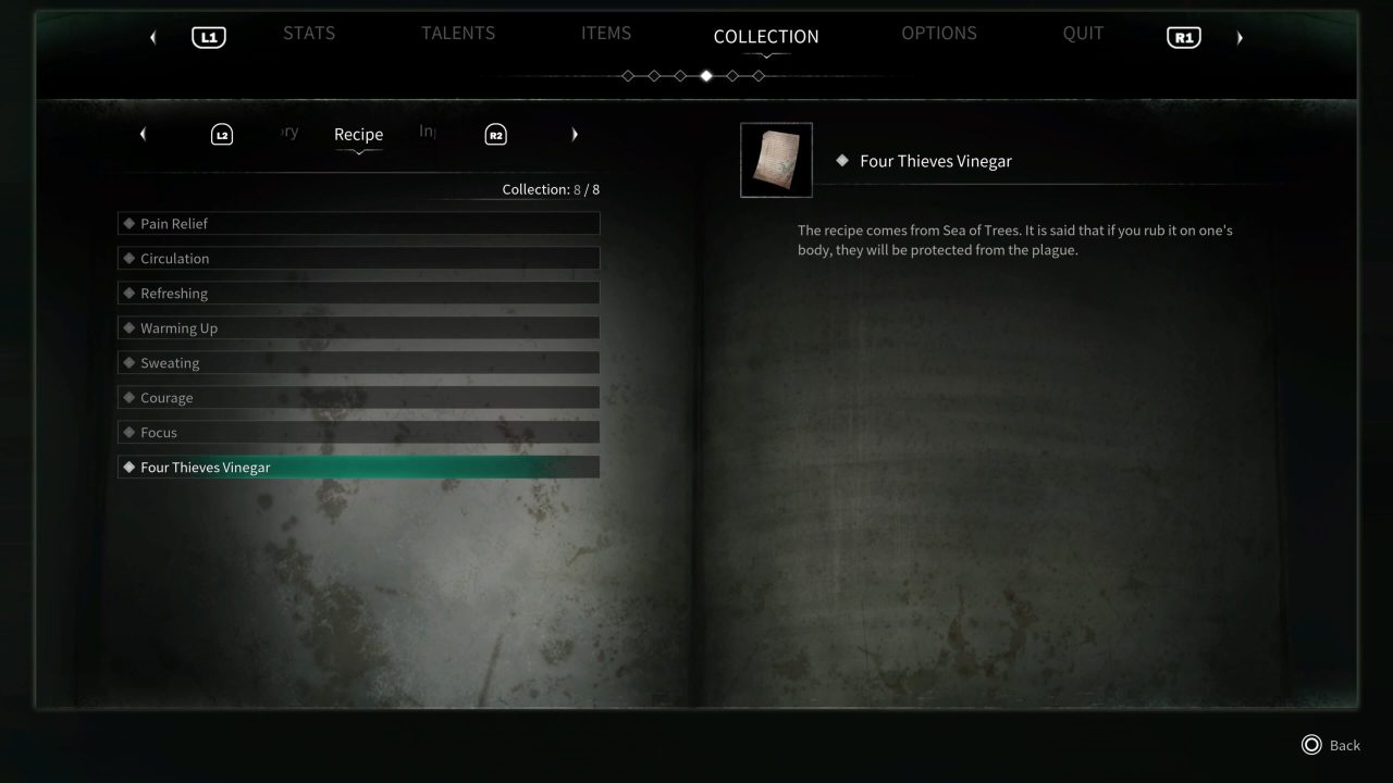 All Potion Recipes in Thymesia Prima Games