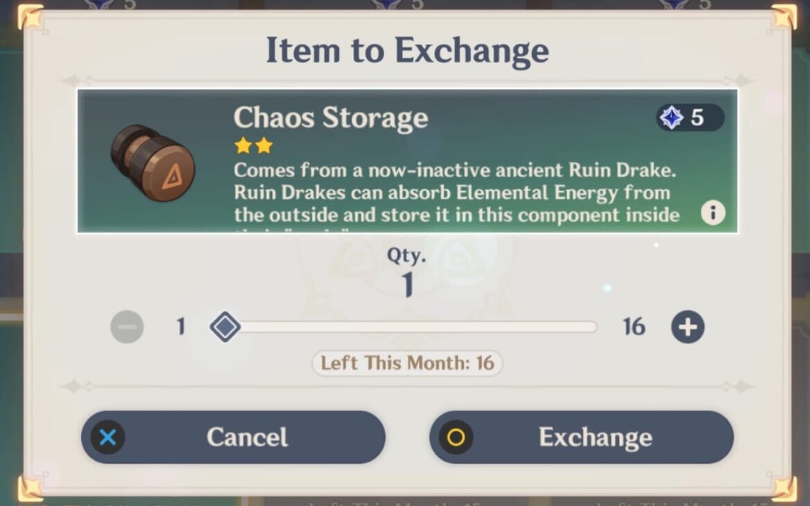 Where to Get Chaos Storage in Genshin Impact Prima Games