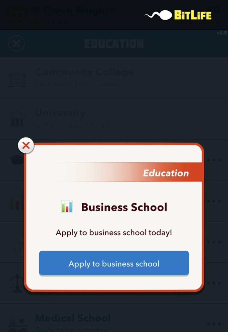 How to Get into Business School in BitLife Prima Games