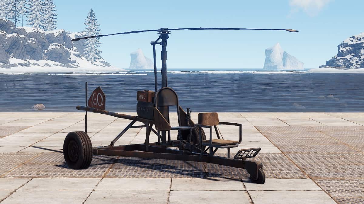 Rust base helicopter фото 23