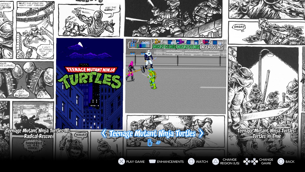 How to use watch mode (autoplay) in TMNT Cowabunga Collection? Prima