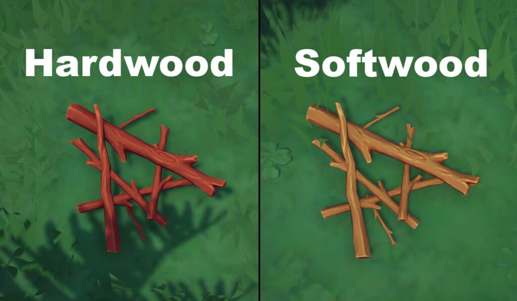 Disney Dreamlight Valley Hardwood Softwood Comparison