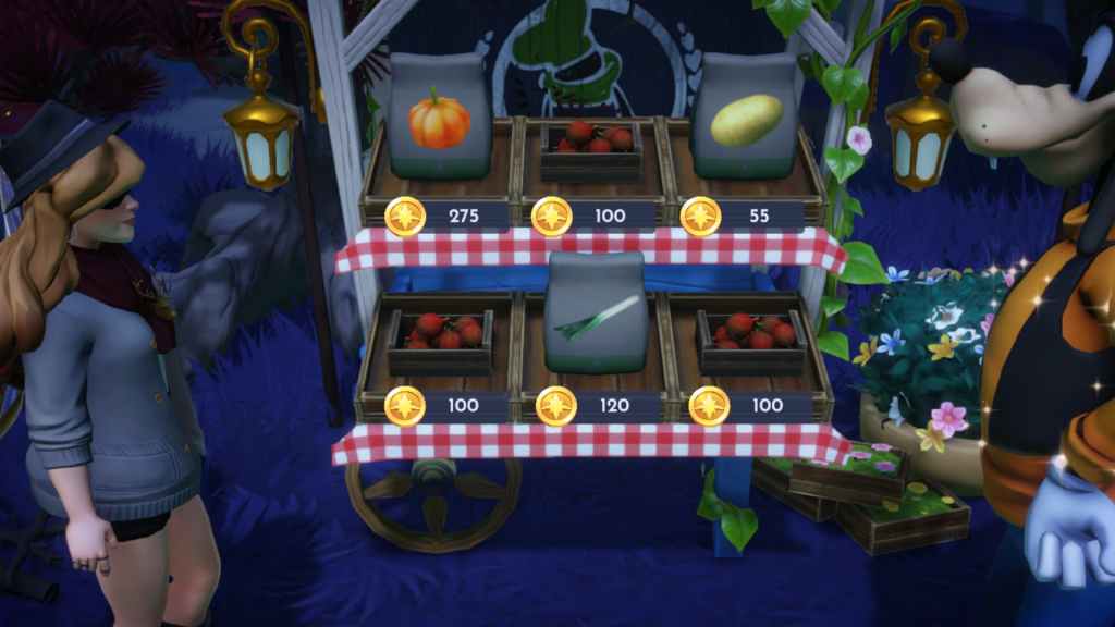 Disney Dreamlight Valley Goofy Stall Pumpkins