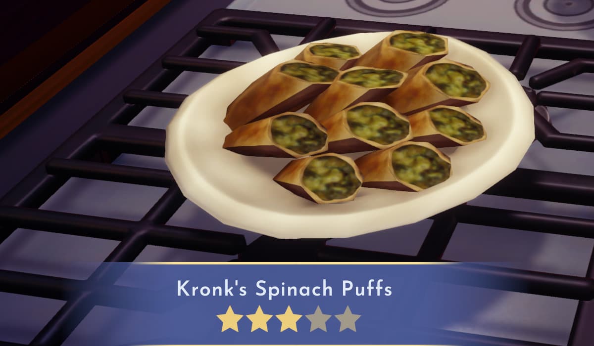 Disney Dreamlight Valley Kronk's Spinach Puffs